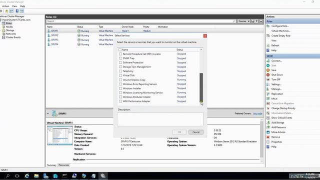 10-Configuring Virtual machine monitoring in Hyper V 2016 смотреть онлайн