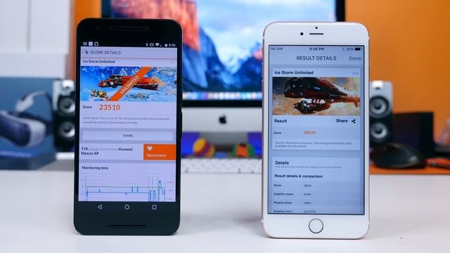 Nexus 6P vs iPhone 6s Plus - Speed Test and Benchmarks смотреть онлайн