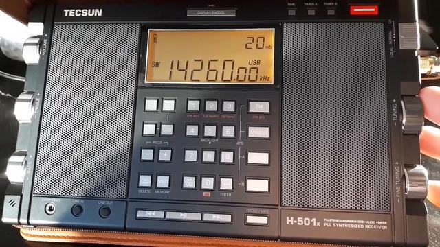 Tecsun H-501x, ontvangst op de 20 meterband. смотреть онлайн