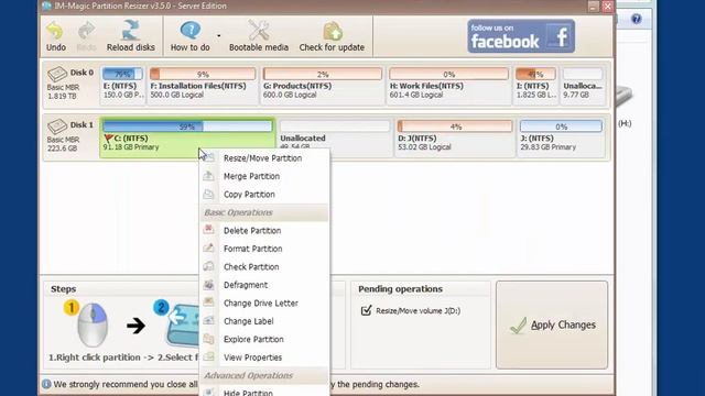 Merge/Add Unallocated Space to C Drive Server 2008 2012 2016 r2 смотреть онлайн