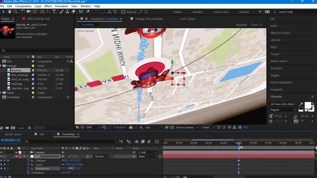Animated Travel Map Path | Tutorial After Effect смотреть онлайн