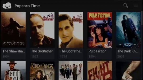 Popcorn Time - Landscape Test (Android 4.4.2 - dev build 0.2)