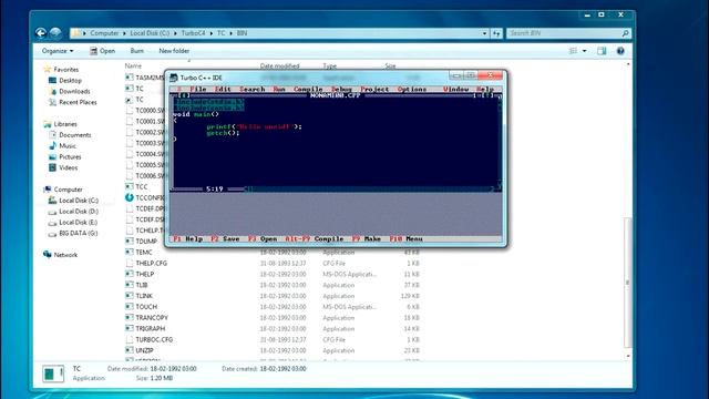 Maximizing turbo C window смотреть онлайн