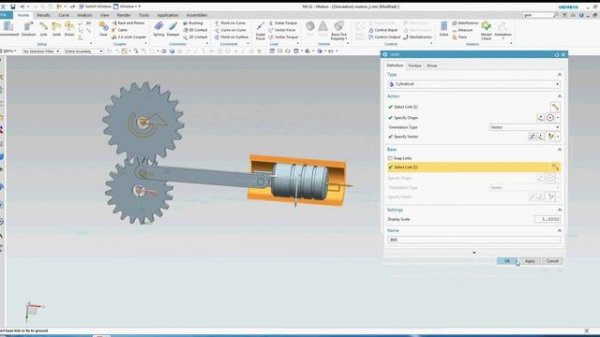 Nx motion, motion , piston motion Basic motion simulation in nx
