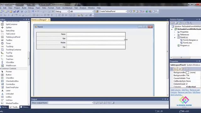 C# windows form for all screen size With resize Controls and Positioning || MJ Technical Solution смотреть онлайн