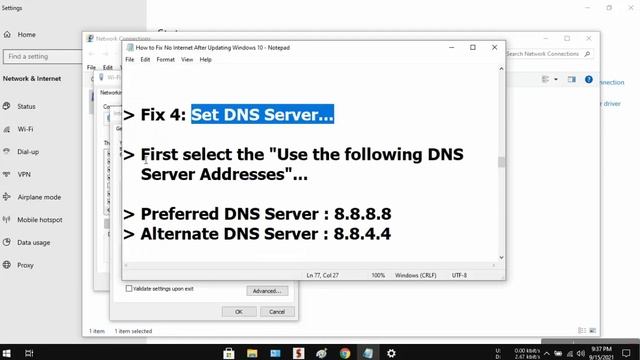 Fix No Internet Connection after Updating Windows 10 || Limited WiFi After Update [ Easiest Way ] смотреть онлайн