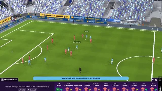 FM21 Touch Tuchel tactics 3421 - Chelsea vs Man City Champions League смотреть онлайн