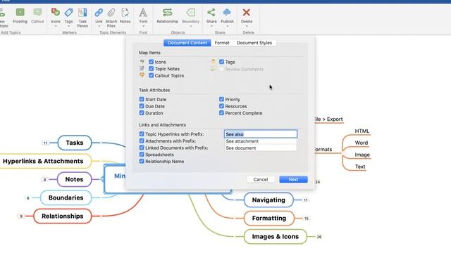 MindManager (Mac) Tutorial - Exporting смотреть онлайн