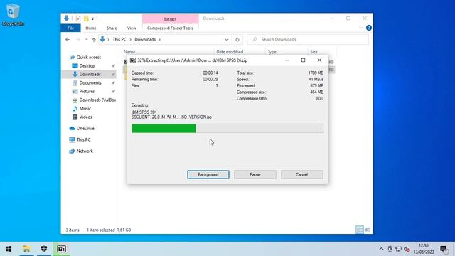 SPSS/Win10 - 05 Extract IBM SPSS 26 using 7zip смотреть онлайн