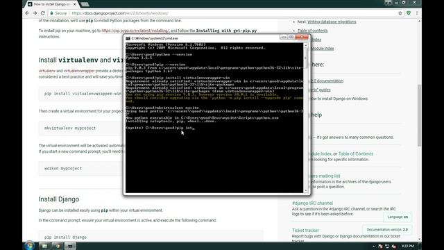 Tutorial Framework Django : Cara install django di windows смотреть онлайн