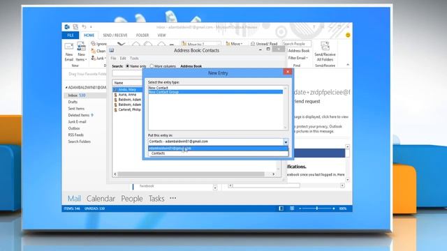 How to Create Distribution List in Microsoft® Outlook 2013 on Windows® 8 смотреть онлайн
