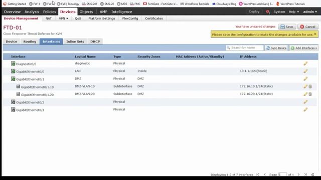 Day-5 | Configure Interfaces and Sub Interfaces in FTD with FMC | Cisco Firepower Tutorial смотреть онлайн