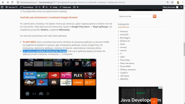 AndroidTV - Co się stało z Google Chrome i TV APP REPO? смотреть онлайн