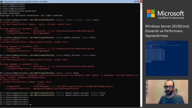 Windows Server 2019 (Core) Güvenlik ve Performans Yapılandırması смотреть онлайн