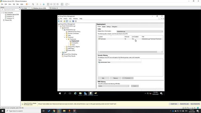 Software Deployment using Group Policy Object in Windows Server 2016 смотреть онлайн