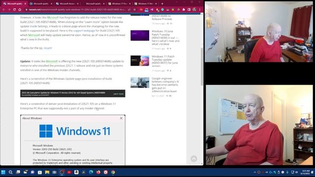 Microsoft quietly outs Windows 11 22H2 build 22621.105 KB5014688 смотреть онлайн
