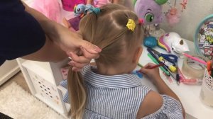 ВЛОГ Как я делаю прическу Алисе Показываю наши покупки