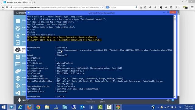 Microsoft Azure PowerShell - Get-AzureService смотреть онлайн