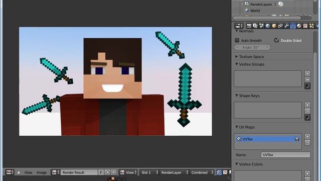 How To Make Wallpaper Minecraft Blender смотреть онлайн