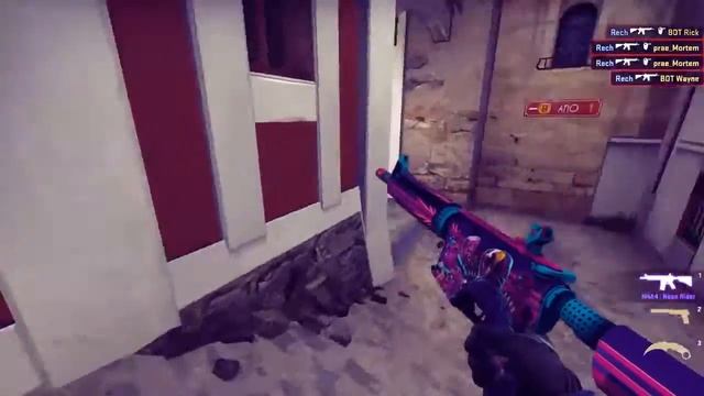 CS GO M4A4 Neon Rider II Gameplay Workshop смотреть онлайн