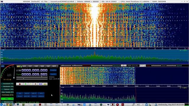 HDSDR SDR APP on LINUX using W.I.N.E. - LIVE demo of HD AUDIO wideband AM demodulation - MUSIC смотреть онлайн