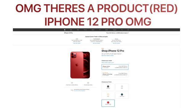 THERES A (PRODUCT)RED IPHONE 12 PRO OMG SO BEAUTIFUL смотреть онлайн