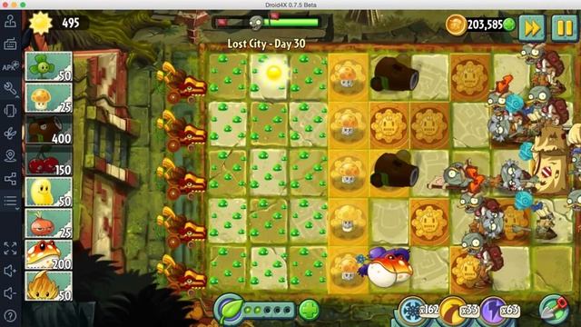 Plants vs Zombies 2 Walkthrough (Android) - Lost City Part 2 Day 30 смотреть онлайн