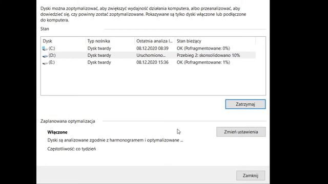 Optymalizacja i defragmentacja dysku Windows 10 | Poradnik #6 смотреть онлайн