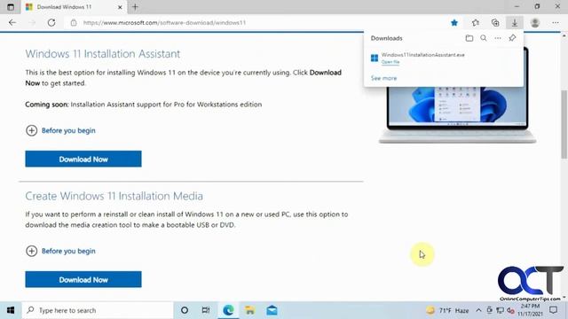 How to Use the Windows 11 Installation Assistant to Upgrade from Windows 10 to Windows 11 смотреть онлайн