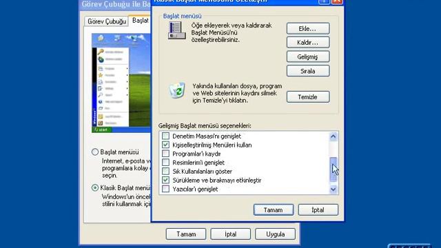 Windows XP Öğreniyorum 2: Klasik Başlat Menüsünü Düzenlemek смотреть онлайн