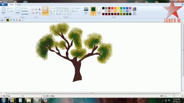 WINDOWS PAINT TUTORIAL||SIMPLE DRAWING ON WINDOWS PAINT||MS PAINT TUTORIAL смотреть онлайн
