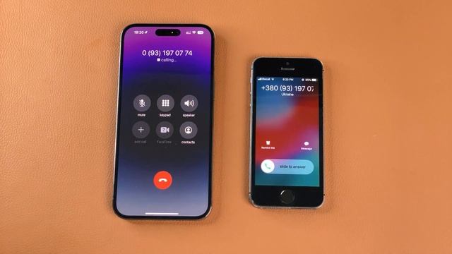 iPhone 14 Pro Max VS iPhone 5s Incoming call & Outgoing Call смотреть онлайн