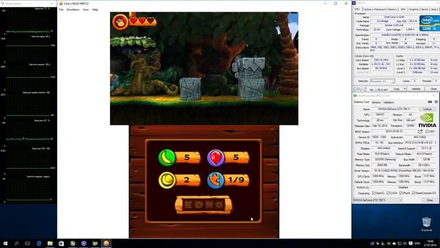 Citra 3DS Emulator - Donkey Kong Country Returns 3D (2013). Gameplay. Test #1 смотреть онлайн