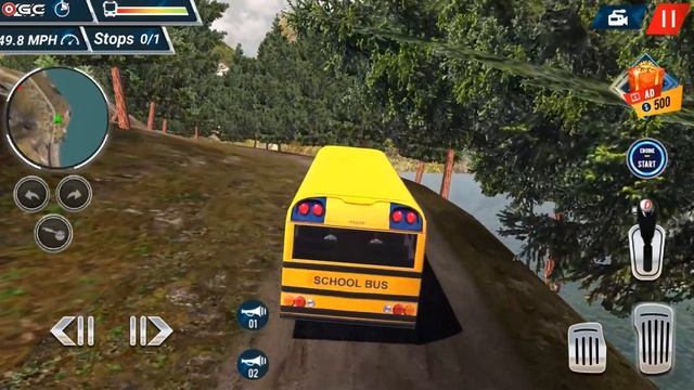 Offroad High School Bus Simulator LV1 3 - 3D Bus Driving Simulator - Android Gameplay Video смотреть онлайн