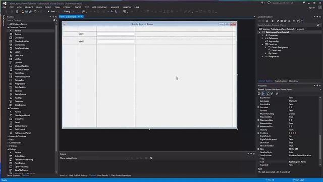 C# Tutorial | Windows Forms Programming | Table Layout Panel .NET | Example смотреть онлайн