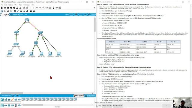 9.1.3 Packet Tracer - Identify MAC and IP Addresses смотреть онлайн