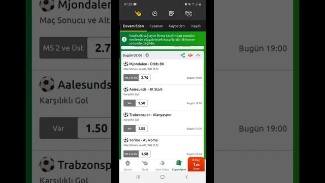 BİLYONER= KUPON VE SPOR TOTO смотреть онлайн
