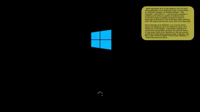 Réparer le boot de Windows смотреть онлайн