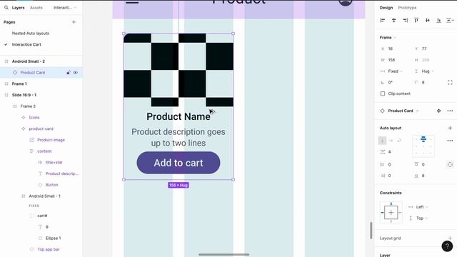 Interactive cart with Figma variables смотреть онлайн