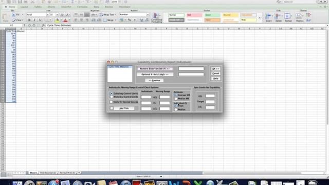 Capability Combination Report (Individuals Nonnormal) - SigmaXL For Mac смотреть онлайн
