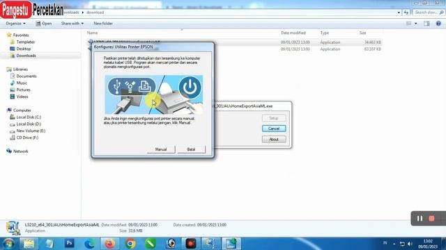 Cara Instal driver printer espon tanpa mengunakan cd driver epson смотреть онлайн
