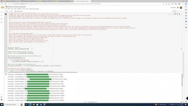 Part 2: How to calculate similarity between sentences using miniLM-L6-H384-uncased models