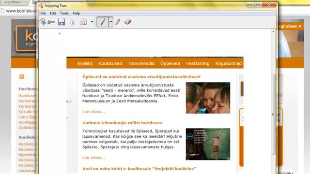 Snipping tool Windows 7 смотреть онлайн