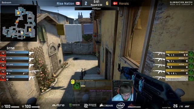 Rise Nation vs Heroic - Inferno - DreamHack ASTRO Open Winter 2017 смотреть онлайн