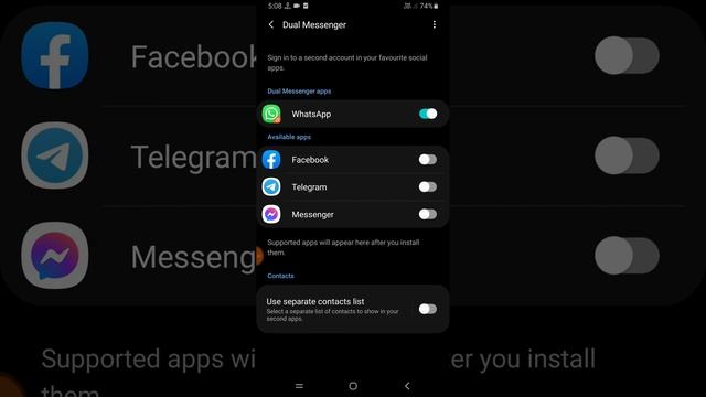 Samsung M11, M21 Dual Messenger, Dual Space Enable смотреть онлайн