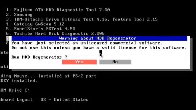 HDD regenerator ซ่อมฺ bad ฮาร์ดดิสก์ด้วยแผ่น Hirens Boot CD V.10 смотреть онлайн