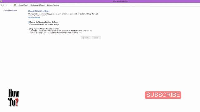 How to turn on / turn off Windows Location Platform смотреть онлайн