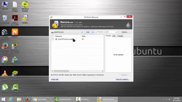 How to Recover deleted files (Recuva) смотреть онлайн