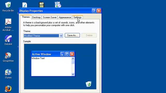 Desktop Settings in ANGEL 7.3 смотреть онлайн