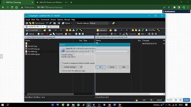 Belajar PNETLab Part - 04 ( Cara menambah qemu mikrotik dan menghubungkan ke winbox ) смотреть онлайн